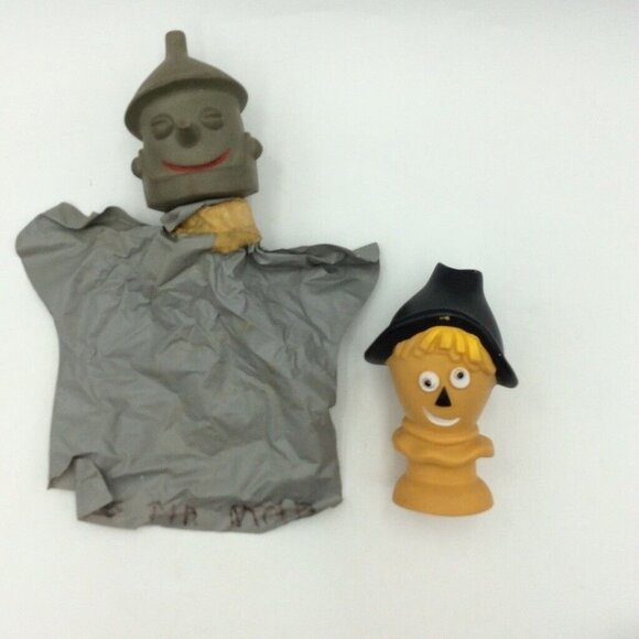 Vintage 60s Wizard of Oz Warner Brothers Rubber Puppets Plastic Lot 6 - Picture 5 of 12